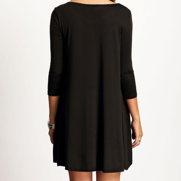 Black Long Sleeve Dress - Picture 4 of 6
